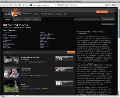 После прекращения деятельности компании все загруженные пользователями WebFives файлы будут удалены и доступ к ним из Сети будет прекращен. Сервисы WebFives будут интегрированы в собственные программные продукты и сервисы Microsoft