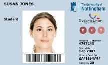 Рис. Единая университетская карта Университета Ноттингема (Великобритания)