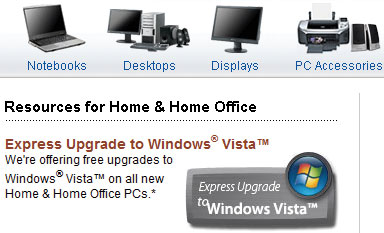 Покупаете ПК до покупки Vista? Ищите в таком случае логотип Express Upgrade