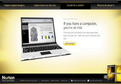 Norton Online Risk Calculator определит вашу «стоимость» на черном рынке, задав всего несколько вопросов о характере использования вами Internet