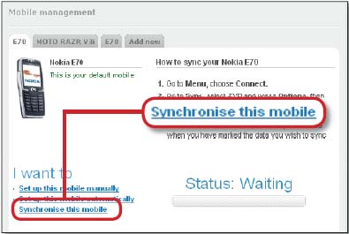 Рис. 4. На сайте Zyb.com можно автоматически создавать резервные копии телефонной книги своего мобильного телефона.