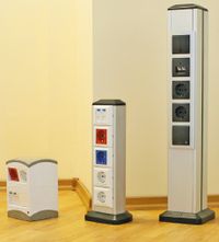 Рисунок 11. Специалисты компании «Экопласт» считают, что сервисные стойки и мини-колонны являются идеальным решением для организации рабочих мест в «открытых офисах».