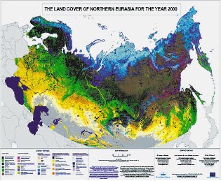 Карта наземных экосистем Северной Евразии