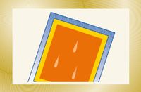 Рис. 7. Полосы могут появляться в результате наличия в эмульсии воздушных пузырьков