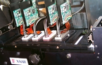 Стенд Xaar. Пьезоэлектрические струйные головки Xaar 1001 — один из главных персонажей Drupa-2008