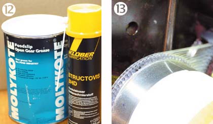 Специальная смазка и наглядный результат её работы