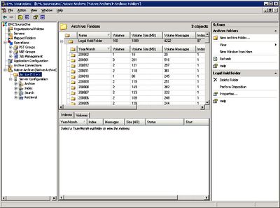 EMC SourceOne Email Management осуществляет архивирование электронной почты Microsoft Exchange и IBM Lotus Notes/Domino 