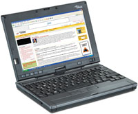 Fujitsu Siemens LifeBook P1610 имеет массу чуть больше 800 г