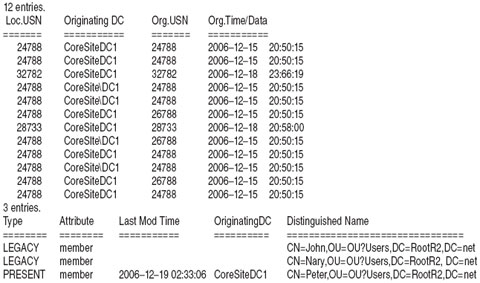 Экран 4. Статус ссылок LVR для группы