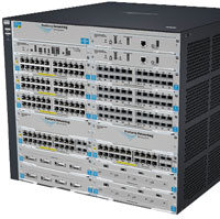 ProCurve Switch 8212zl — 12‑слотовый модульный коммутатор высотой 9U, предназначенный для создания корпоративных сетей, работает на сетевых уровнях от второго до четвертого и обладает суммарной производительностью 692 Гбит/с