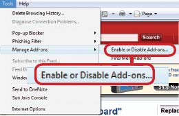Рис. 9. Отследите назойливые дополнения в IE7 с помощью меню «Управление дополнениями»