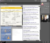 Рабочее место в Genesis — «Торговая комната» — позволяет свести воедино возможности Salesforce.com, Pipeline Analysis, Google News и необходимые для работы файлы и документы