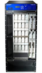 TX Matrix Plus позволяет связать до 16 базовых маршрутизаторов Juniper T1600 в единую систему суммарной производительностью 25 Тбит/с 