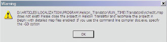 Helicon Translator требует map-файл для работы с бинарными файлами 