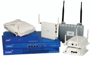 Colubris имеет хорошие позиции на рынке оборудования для точек доступа к беспроводным сетям в ряде вертикальных рынков 