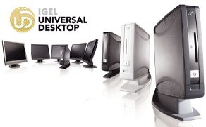 Igel анонсировала пять аппаратных платформ Universal Desktop с разнообразными возможностями, в том числе одну с устройством, встроенным в 19-дюймовый жидкокристаллический монитор 