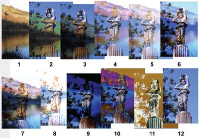 Рис. 6. Режимы смешения Blend 