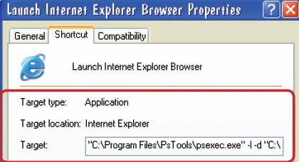 Рис. 10. Ограничьте возможности программ в Windows XP, используя для их запуска бесплатную утилиту PSExec
