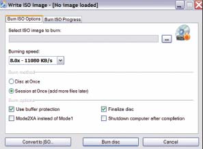 Экран 5. Окно CDBurnerXP