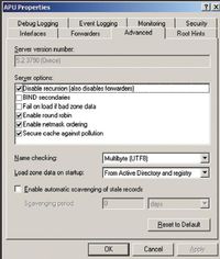 Отключение средств рекурсии DNS