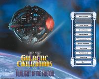 Основное меню игры