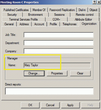 Экран 1. Назначение ответственного для ресурсной учетной записи