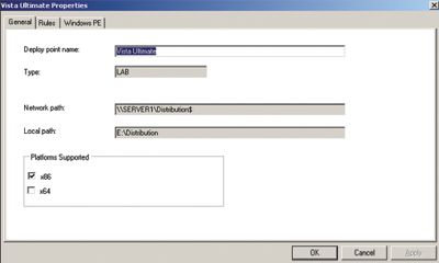 Экран 4. Вкладка General на странице свойств точки размещения