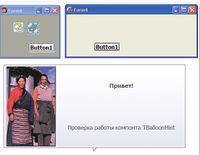 Результат проверки работы компонента TBalloonHint