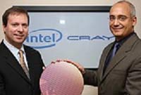 Генеральный менеджер группы серверных платформ Intel Кирк Скауген и президент Cray Питер Унгаро объявляют о начале совместного проекта 