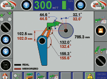 Положение ракеля в машине Uteco Q-Press можно отрегулировать вручную и с сенсорного пульта управления
