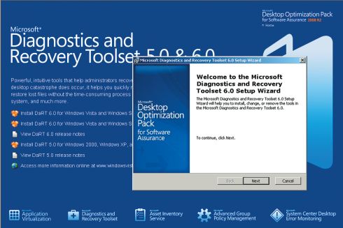 Мастер установки DaRT