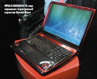 Яркая внешность подчеркивает агрессивный характер Qosmio Х300