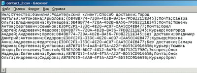 Экран 2. Файл импорта