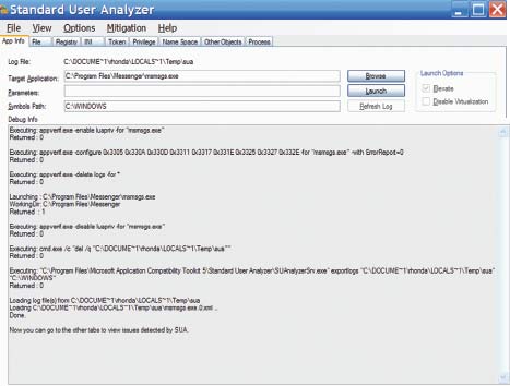 Экран 5. Результаты анализа SUA