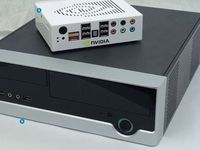 1. Внешний вид референсного Ion 2. Системная плата, выполненная в формфакторе Mini ITX, накладывает определенный отпечаток на размеры ПК — на сверхкомпактный он явно не тянет, но от стандартных десктопов все же отличается