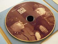 С помощью коллекции чистоцеллюлозной бумаги Colorplan выполнена коробка для диска с песнями военных лет