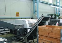 Под руководством главного механика Андрея Большакова в типографии собрали конвейер для удаления обрезков на ВШРА