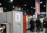 Новая ЦПМ Xeikon 3300 на стенде фирмы на выставке Labelexpo Ame-ricas — 2008 в Чикаго