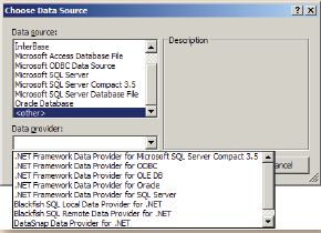 Выбор провайдеров данных в Delphi Prism в режиме дизайна