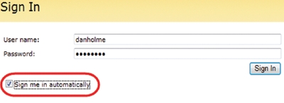 Экран 4. Регистрация на основе FBA в SharePoint