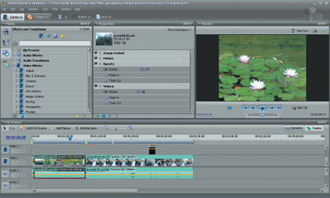 Редактирование видео в Adobe Premiere Elements 3.0