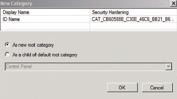 Экран 4. Новая категория в создаваемом файле .admx