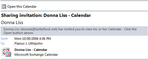 Экран 2. Указания, как открыть календарь другого пользователя.