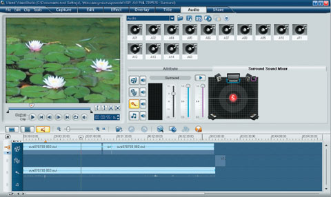 Обработка звука в Ulead Video Studio 11 Plus