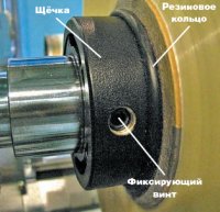 Крепление рулона на валу