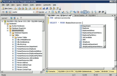 Экран 1. Автоматическое назначение имен объектов базы данных