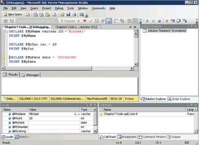 Экран 2. Установка точки прерывания