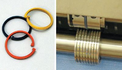 Съёмные биговальные кольца — принципиальный момент: они легко заменяются и устанавливаются на биговальном ролике в соответствии с цветовой маркировкой 