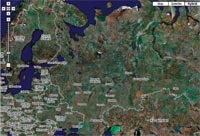 Сервис Google Maps позволяет пользователю выбрать любой нужный масштаб карты местности