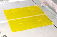 Количество форм, закреплённых на талере в тигельных машинах, также зависит от количества цветов.